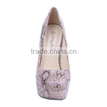 High Heel Platform Snake Women Pumps Shoes photo-3