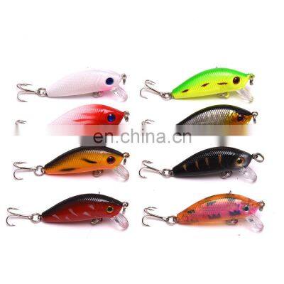 Hot Selling New Product 50mm 3.6g  Crank Lures With 3D eyes