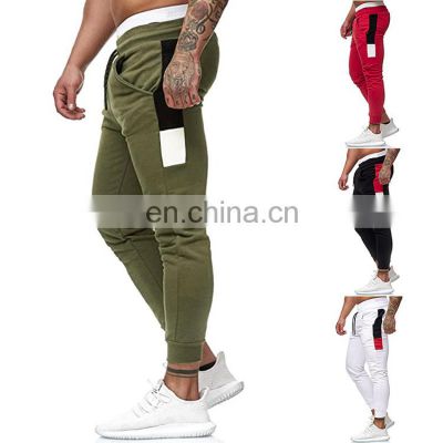 New custom high waist Breathable oversized pants stack color block mens legging joggers