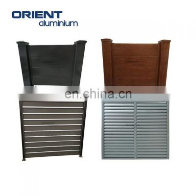 Aluminium Balcony Security Vertical Louver Fence Panels Profile Slat Fence