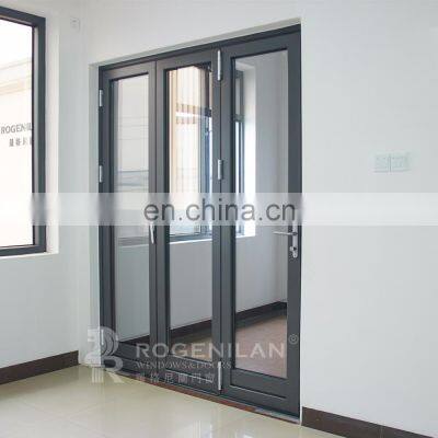 Commercial Interior patio aluminum glass sliding folding door