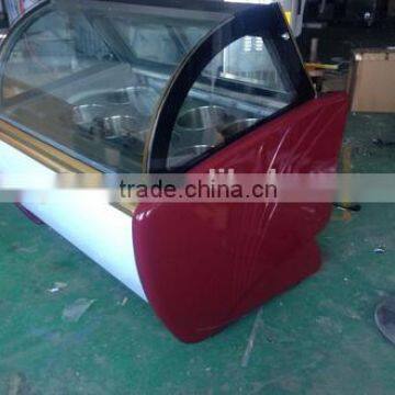China Supplier Fried Ice Cream Showcase / Hard Ice Cream Showcase / Commercial Ice Cream Showcase photo-2