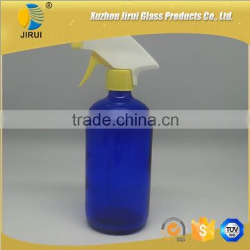 500ml Round Blue Glass Bottle With Sprayer