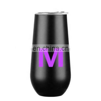 Hot Selling Colorful 6OZ Stainless Steel Wine Glass Mug Steel