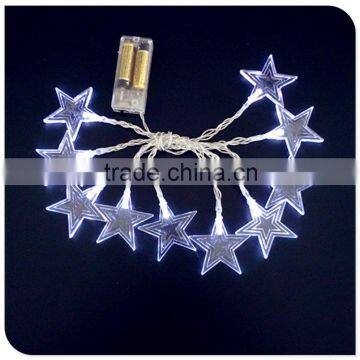 20LED christmas string light with star battery powered taizhou factory wholesale