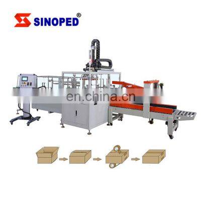 Pick And Place Top Load Automatic Case Packer Case Packing Production Line