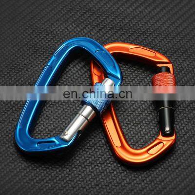 JRSGS Wholesale 24KN Outdoor Custom Logo Shaped Climbing Snap Hook Aluminum Carabiner Hooks S7101B photo-5