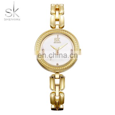 SHENGKE Luxury Bracelet Lady Watch Chain Band Dazzling Diamond Index Jewelry Buckle Japan Quartz Movement K0003L