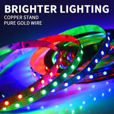 WS2812b 5v Dream Color Led Strip 2 Years Warranty Rgb SK6812 Rgbic Addressable Ws2812b Led Strip photo-4