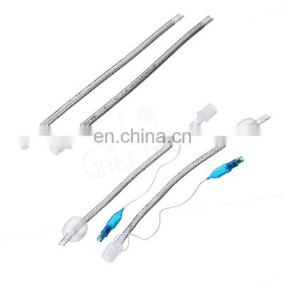 Greetmed Hot sale medical cuffed uncuffed reinforced endotracheal tube intubation