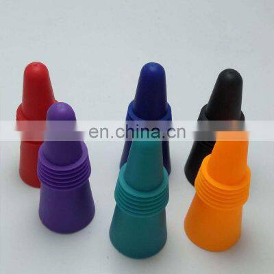 OEM Universal Summer Premium Italian Stainless Steel Custom Cork Silicone Bottle Wine Stopper