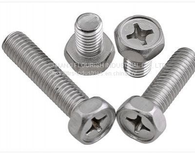 Industrial Slotted Hex Bolt Fastener , Wear Resistant Bolt With Hex Head