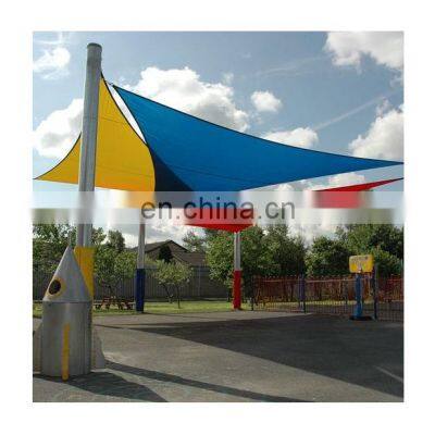 Triangle Patio Sun Block Shade Sail 3x3x3m Waterproof Tarps Canopy LED Sun Shade Sails for Outdoor Garden