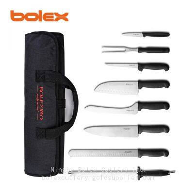 chef knives sets commercial cook kitchen knife kit santoku boning paring knife color coded HACCP NSF CHINA