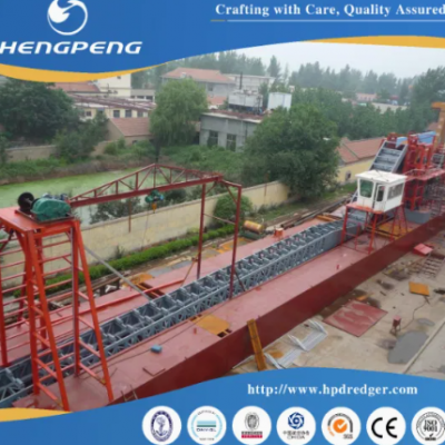 China Heavy-Duty 120m3/T Chain Bucket Iron Dredger for Advanced Salt Extraction photo-4