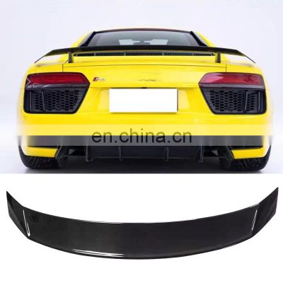 R8 High Quality Original Style Carbon Fiber Rear Spoiler  For  For Audi R8 2017-2019 Wing Spoiler