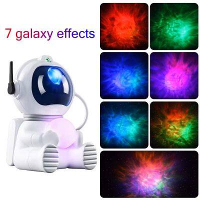 Astronaut Galaxy Projector Fancy Nebula Star Projector Night Light Remote Control Warm Atmosphere Moon Lamp For Kids Bedroom photo-2