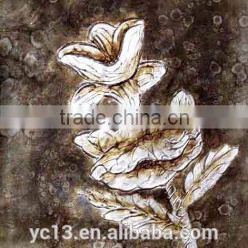 Handmade gold foil artwork with stocks oil paintings