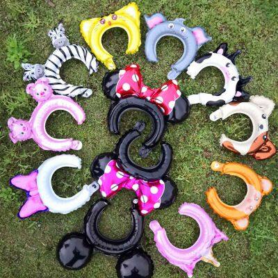 Wholesale Cheap Promotional Ballon Party Favor Cartoon Animal Balloon Headband Foil Cartoon Balloons for Kids in China