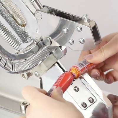 Tying Machine for Supermarket Food Pack Suitable for Plastic Bag, Fabric, Net Bag Etc. photo-5