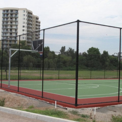 Corrosion Resistant Basketball Court Fence, PVC Coated Wire Mesh for Coastal Area Sports Facilities