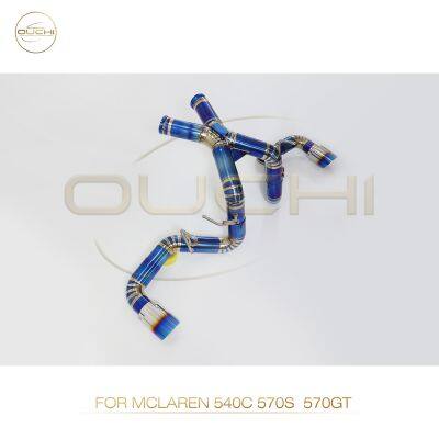 Титановый выпускной коллектор Catback с электронным клапаном для McLaren 650S. Высокопроизводительные автомобильные выпускные детали