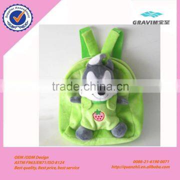 Lovely animal shape plush toy bag for kids