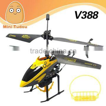 3.5 CH Basket Hanging mini rc helicopter toy V388 rc mini helicopter