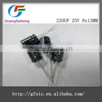 220uF 25V 8*12mm PW Electrolytic Capacitor 25v220uf 105C