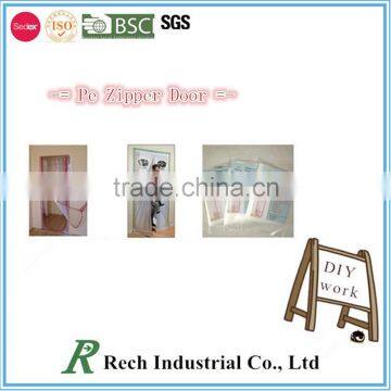 "C"shape plastic zipper doors film