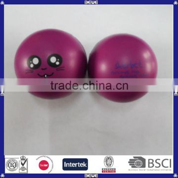 custom brand pu material anti round ball stress ball