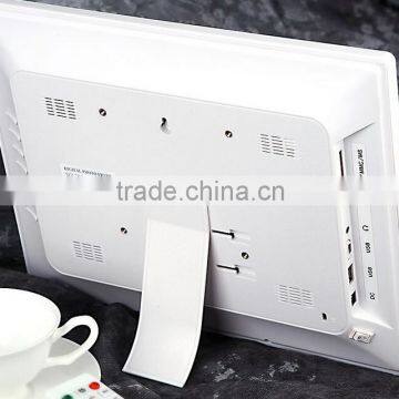 NEW 15inch HD TFT-LCD 1024*768 Digital Photo Picture Frame Alarm Clock MP3 MP4 Movie Player With Remote Desktop White photo-5