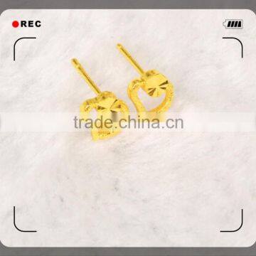 100% Brass Copper Alloy Plating Gold Simple Gold Earring Designs for Women photo-3