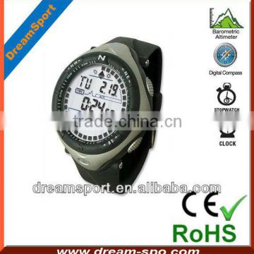 New Stylish 6 in1 Outdoor Sport Watches for Men Electronic Digital Altimeter Compass