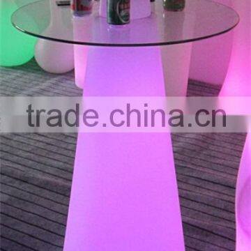 PE Plastic Bar Table with LED light and remote control YXF-50120M