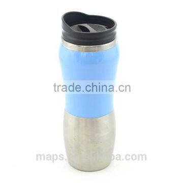 Newly Design 18/8 Stainless Steel Car Travel Mugs With Screw Top & Bottom