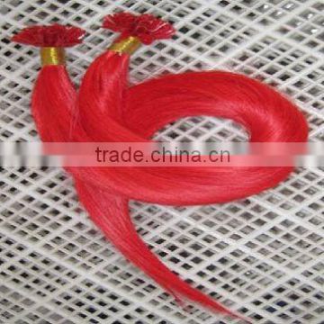 Brazilian Hair Extension, U Tip Prebonded Hair Extension