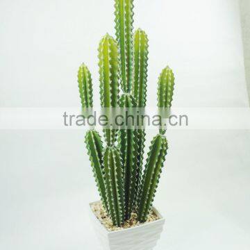 Decorative artificial cactus and succulents