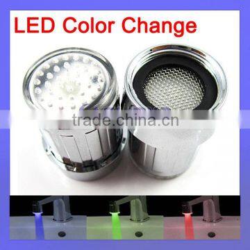 22mm to 24mm Thread EU USA Universal Standard RGB 3 Color LED Faucet