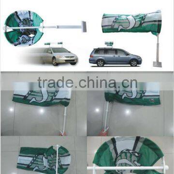 Promotion item custom logo printing car windsock flags