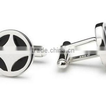 round shape metal zinc alloy cufflink