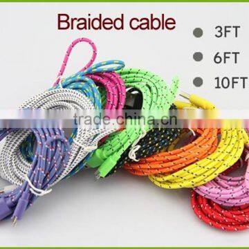 Braided Nylon Magnetic Charging 2.0 Micro USB Cable photo-3