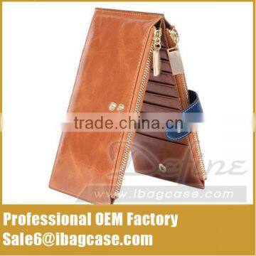 Hot Selling Women's Leather Zipper Wallet Card Case Purse photo-3
