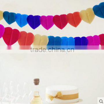 Garland Wholesale Colorful Tissue paper honeycomb Hanging Garland