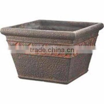 Bronze square opening Garden pot succulent planters