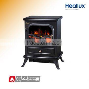 Stand decor flame electric fireplace heater