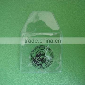 Plastic coin storage bag, clear coin pocket