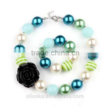 Simple style accessories summer amparo blue girls boutique necklace