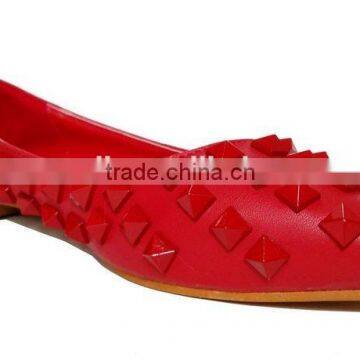 2015 Unique Design Flat Shoes China Classic Red Shoes With Pointed Toe photo-4