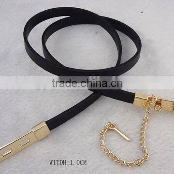 Long Size Gold Color Buckle PU Belt --- E1537 photo-2